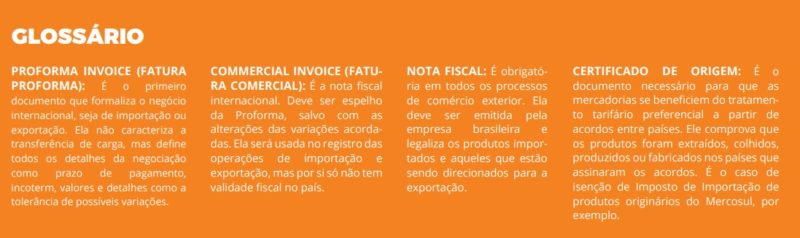 unq o mundo dos negocios glossario proforma invoice